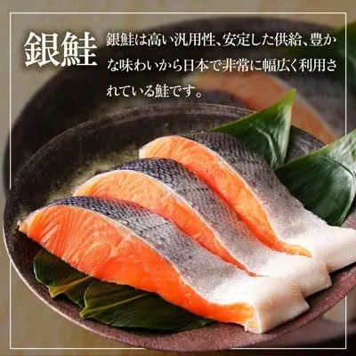 【骨取り小分け！】冷凍塩銀鮭切り身1kg / 2kg：海鮮シャケ